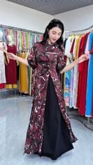 Áo Dài 4 Tà Leng Keng AD3071 (Áo lẻ)