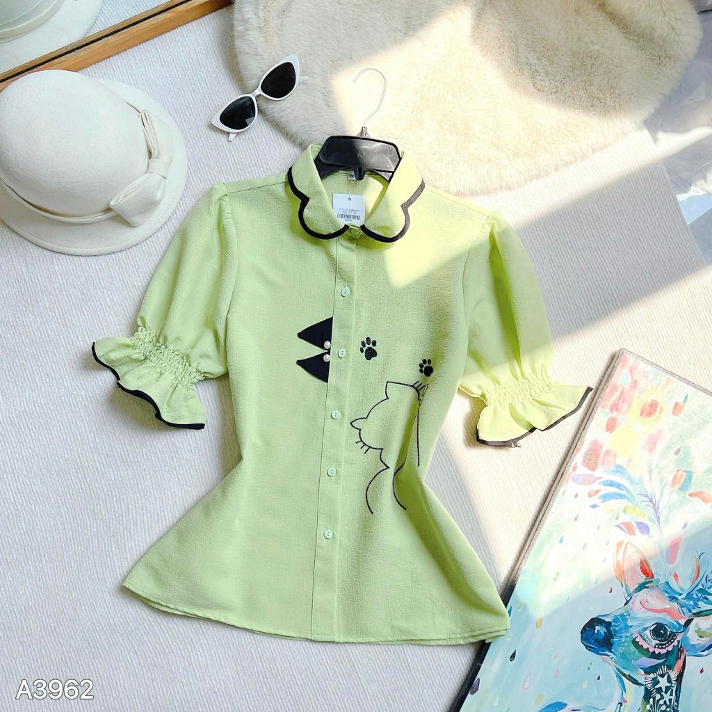 Áo Sơ Mi Kitty Nhí A3962 (Áo lẻ)