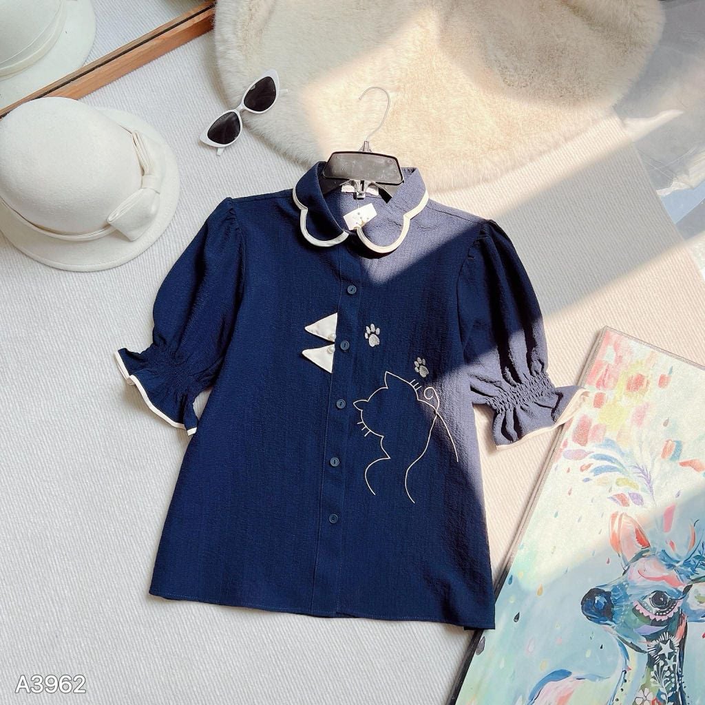 Áo Sơ Mi Kitty Nhí A3962 (Áo lẻ)