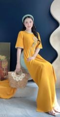 Áo Dài Bông Lưới Bi Nhung AD3072 (Áo lẻ)