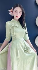 Áo Dài 5 Bông Hoa Nhỏ AD3069 (Áo lẻ)