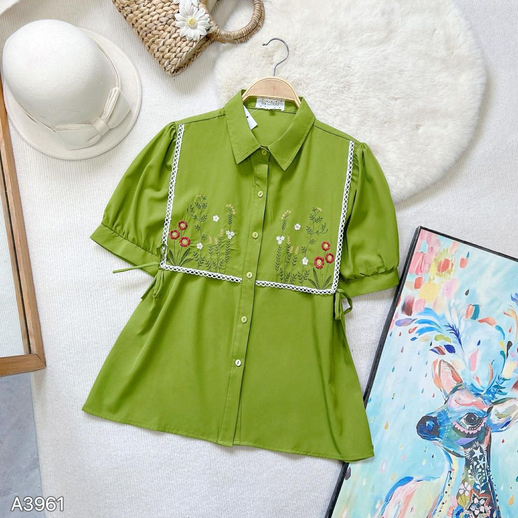 Áo Sơ Mi Bloomy Hoa A3961 (Áo lẻ)