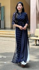 Áo Dài 4 Tà Leng Keng AD3071 (Áo lẻ)