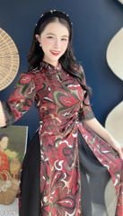 Áo Dài 4 Tà Leng Keng AD3071 (Áo lẻ)