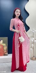 Áo Dài Nụ Tulip Lấp Lánh AD2969 (Áo lẻ)