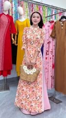 Áo Dài 4 Tà Rosa AD3083 (Áo lẻ)