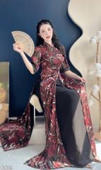 Áo Dài 4 Tà Leng Keng AD3071 (Áo lẻ)