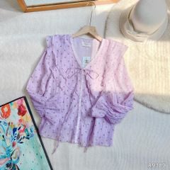 Áo Tơ In Nơ Xinh A9389 (Áo lẻ)