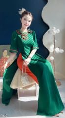 Áo Dài Hoa Hoạt Hình AD3080 (Áo lẻ)