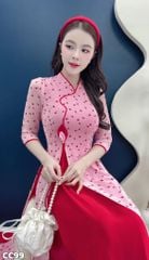 Áo Dài Nụ Tulip Lấp Lánh AD2969 (Áo lẻ)
