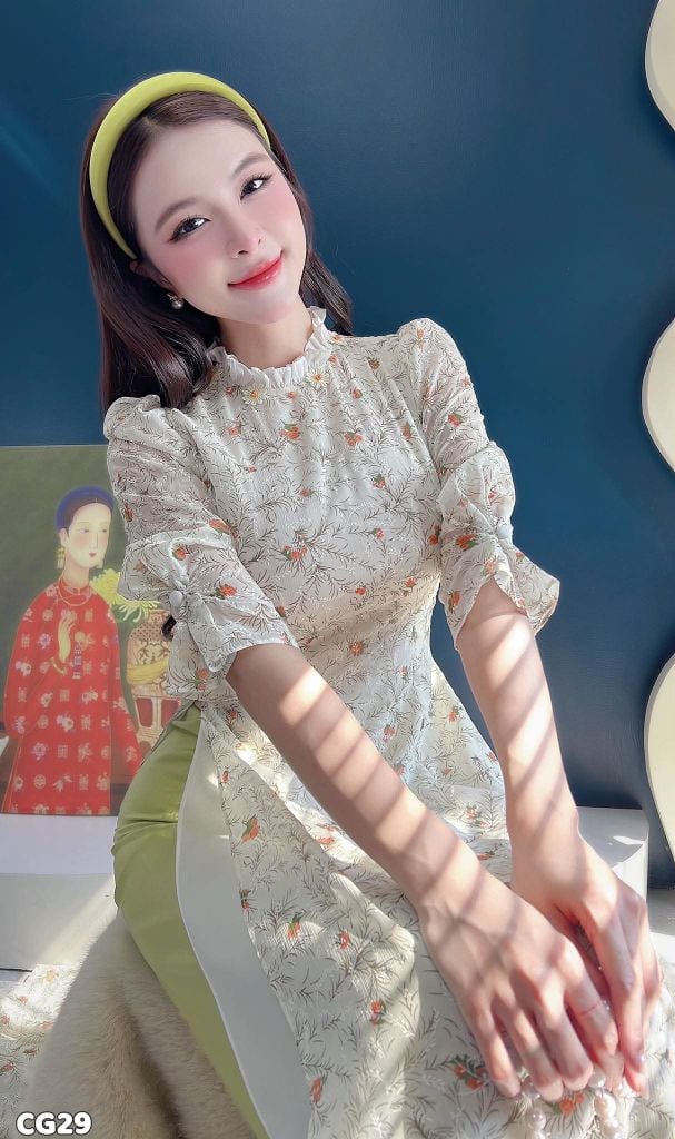 Áo Dài 4 Tà Rosa AD3083 (Áo lẻ)