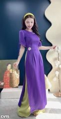 Áo Dài Hoa Hoạ Mi AD2992 (Áo lẻ)