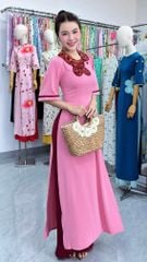 Áo Dài Hoa Hoạt Hình AD3080 (Áo lẻ)