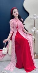 Áo Dài Nụ Tulip Lấp Lánh AD2969 (Áo lẻ)