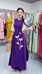 Áo Dài Tulip Hồng Điệp AD3068 (Áo lẻ)