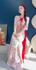 Áo Dài Tiểu Cúc Xinh Kèm Phụ Kiện AD3089 (Áo lẻ)
