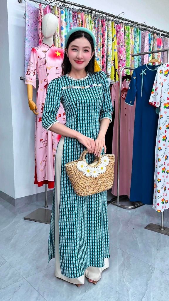 Áo Dài Charm Lí Lắc AD3086 (Áo lẻ)