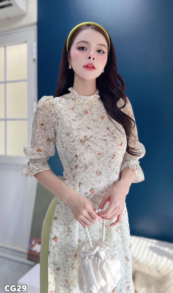 Áo Dài 4 Tà Rosa AD3083 (Áo lẻ)