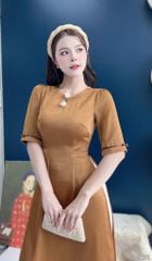Áo Dài Hoa Đóa Luna Kèm Phụ Kiện AD3088 (Áo lẻ)