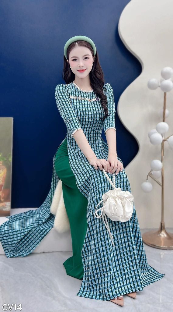 Áo Dài Charm Lí Lắc AD3086 (Áo lẻ)