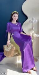 Áo Dài Hoa Hoạ Mi AD2992 (Áo lẻ)
