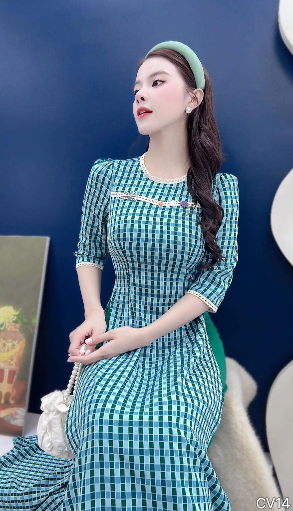 Áo Dài Charm Lí Lắc AD3086 (Áo lẻ)