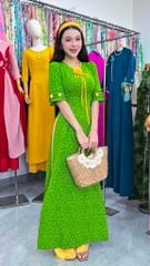 Áo Dài Tiểu Cúc Xinh Kèm Phụ Kiện AD3089 (Áo lẻ)