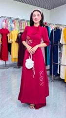 Áo Dài Lily Nơ Lệch AD3094 (Áo lẻ)
