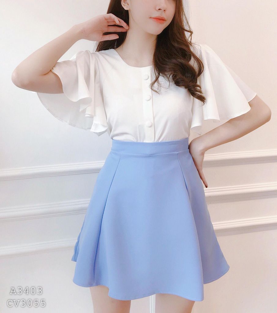 Chân Váy Xòe 8 Mảnh CV3055