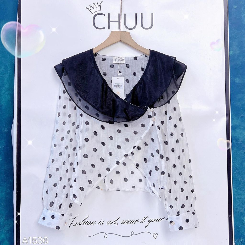 Áo Tơ Đôi Bèo To A9001.1536