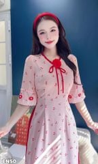 Áo Dài Tiểu Cúc Xinh Kèm Phụ Kiện AD3089 (Áo lẻ)