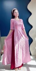 Áo Dài Lụa Cúc Ảnh AD3091 (Áo lẻ)