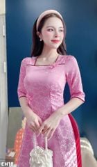 Áo Dài Lụa Cúc Ảnh AD3091 (Áo lẻ)
