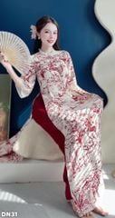 Áo Dài Vườn Nhiệt Đới AD3095 (Áo lẻ)