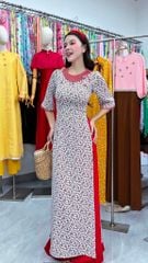 Áo Dài Nấm Chấm Bi AD3100 (Áo lẻ)