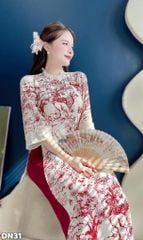 Áo Dài Vườn Nhiệt Đới AD3095 (Áo lẻ)
