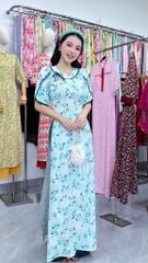 Áo Dài Mộc Miên Kèm Phụ Kiện AD3109 (Áo lẻ)
