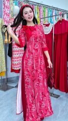 Áo Dài Nơ Ngọc Xoắn AD3102 (Áo lẻ)