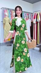 Áo Dài Nơ Ngọc Xoắn AD3102 (Áo lẻ)