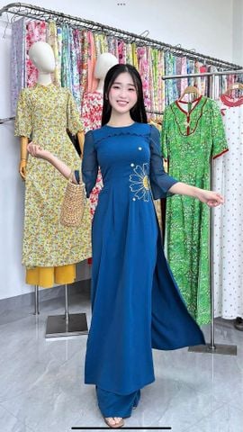 Áo Dài Mặt Trời Phía Đông AD3115 (Áo lẻ)