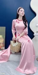 Áo Dài Hoa Bay Theo Gió AD3107 (Áo lẻ)