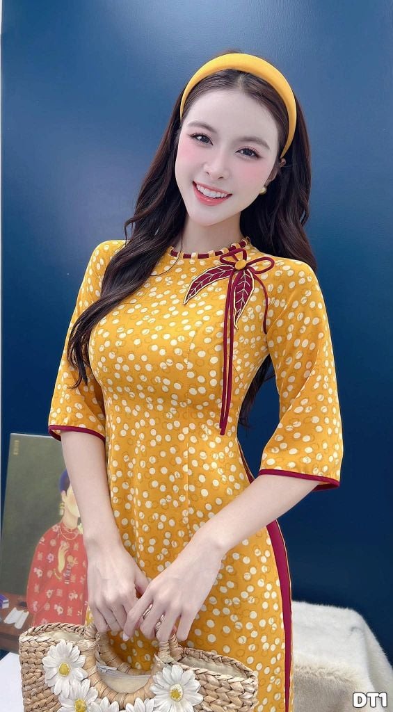Áo Dài Lá Đổi Màu AD3099 (Áo lẻ)