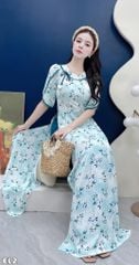 Áo Dài Mộc Miên Kèm Phụ Kiện AD3109 (Áo lẻ)