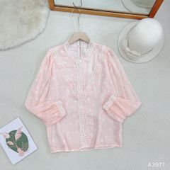 Áo Sơ Mi Tơ Ren Camelia A3977