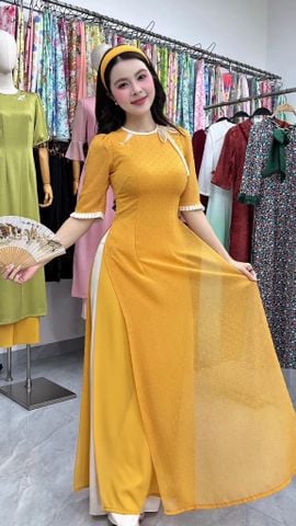 Áo Dài 4 Tà Ô Liu AD3133 (Áo lẻ)
