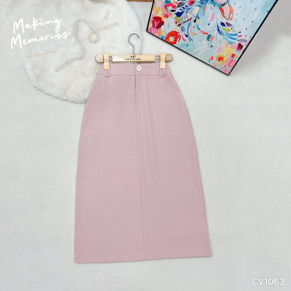 Chân Váy Suông Cotton Dáng Dài 78cm CV9001.1063