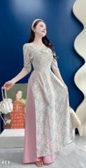 Áo Dài TUỔI BÉ THƠ Kèm Phụ Kiện AD9002.2996 (áo lẻ)