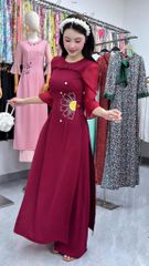 Áo Dài Mặt Trời Phía Đông AD3115 (Áo lẻ)