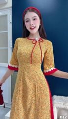 Áo Dài Tiểu Thu Cúc AD3103 (Áo lẻ)