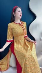 Áo Dài Tiểu Thu Cúc AD3103 (Áo lẻ)